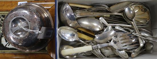 A canteen plated cutlery and quantity of plated items